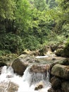 Green hills and green water Mountain and water landscape