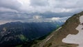 Green mountain in Dombai karachay-cherkessia Russia