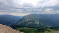 Green mountain in Dombai in karachay-cherkessia in Russia