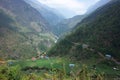 Green mountain landscape, Solukhumbu, Everest Region, Nepal