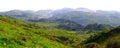 Green mountains landscape in Lebanon view of natural site near Jabal Moussa preserved site