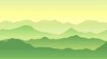 Green mountains landscape in summer. Seamless background.