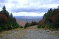 Green Mountains from top of Sterling Mountain, Vermont Royalty Free Stock Photo