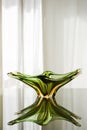 Green Murano Glass Plate