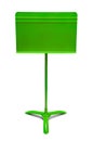 Green Music Stand Royalty Free Stock Photo