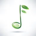 Green musical note