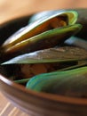 Green mussels #1 Royalty Free Stock Photo