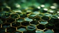 green nano carbon background