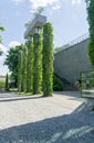 Green nature facade of The building of the Opera and Philharmonic in BiaÃâystok. Modern