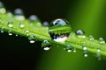 Green nature macro plant raindrop water environment wet dew grass freshness rain