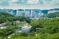 Green nature and modern cityscape in Anyang, Korea