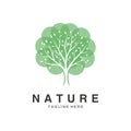 Green nature tree logo design Royalty Free Stock Photo