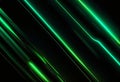 Green. Neoned lines futuristic aesthetics. Glowing neon futuristic Royalty Free Stock Photo