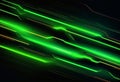 Green. Neoned lines futuristic aesthetics. Glowing neon futuristic Royalty Free Stock Photo