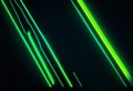 Green. Neoned lines futuristic aesthetics. Glowing neon futuristic Royalty Free Stock Photo