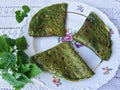 Green nettle pancakes