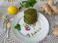 Green nettle pancakes