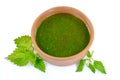 Green nettle soup. Royalty Free Stock Photo