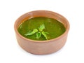 Green nettle soup. Royalty Free Stock Photo