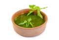 Green nettle soup. Royalty Free Stock Photo