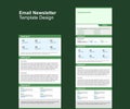 Green Newsletter Template email marketing newsletter Royalty Free Stock Photo