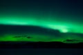 Green northern lights (aurora borealis)