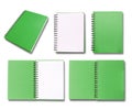 Green note book Royalty Free Stock Photo