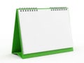 Green notepad on white background Royalty Free Stock Photo