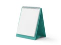 Green notepad on white background Royalty Free Stock Photo