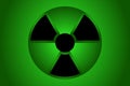 Green nuke atomic nuclear sign symbol