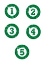 Green numbers Royalty Free Stock Photo
