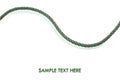 Green nylon rope