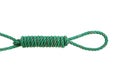 Green nylon rope tied the knot Royalty Free Stock Photo