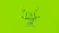 Green Obstetrics Gynaecological Chair Royalty Free Stock Photo