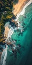 Aerial View Of Stunning Australian Coastal Scene