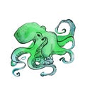 Green octopus