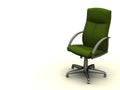 Green office chair