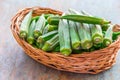 Green Okra Royalty Free Stock Photo