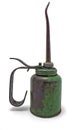Green Old Rusty Oil can Royalty Free Stock Photo
