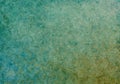 Green olive blue turquoise  antique old background with blur, gradient and watercolor texture. Royalty Free Stock Photo