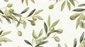 Green Olive Wallpaper: Watercolour Style With Ingrid Baars, Hinchel, And Lilia Alvarado Influence