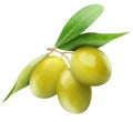 Green olives Royalty Free Stock Photo