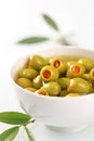 Green olives stuffed with pimento