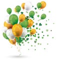 Green Orange Balloons Irish St Patricks Shamrocks