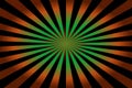 Green, Orange, Black Starburst Background