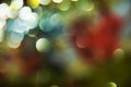 Green orange bokeh, circular lights colorful hues, background, bokeh Royalty Free Stock Photo