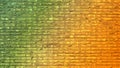 Green and orange brick wall texture background blank