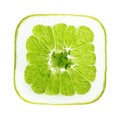 Green orange fruit isolated Royalty Free Stock Photo