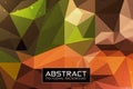 Abstract geometric low poly multi color background and futuristic particle