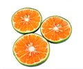 Green orange slices